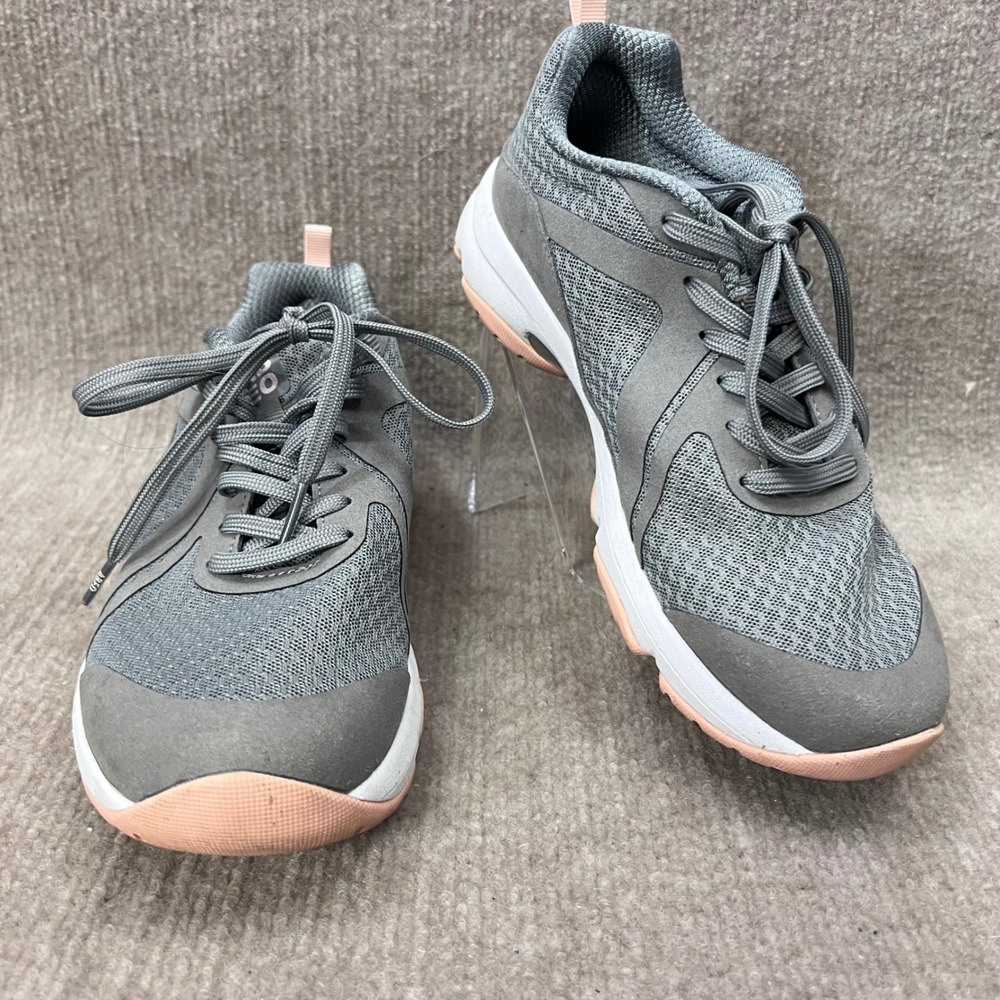 ABEO DELTA VDW1169 Womens Athletic Shoes Gray Pink Size 7.5 Textile Upper